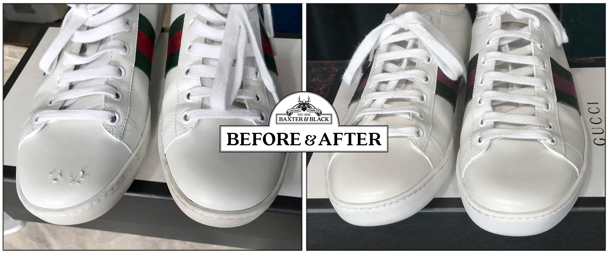Gucci sneaker repair