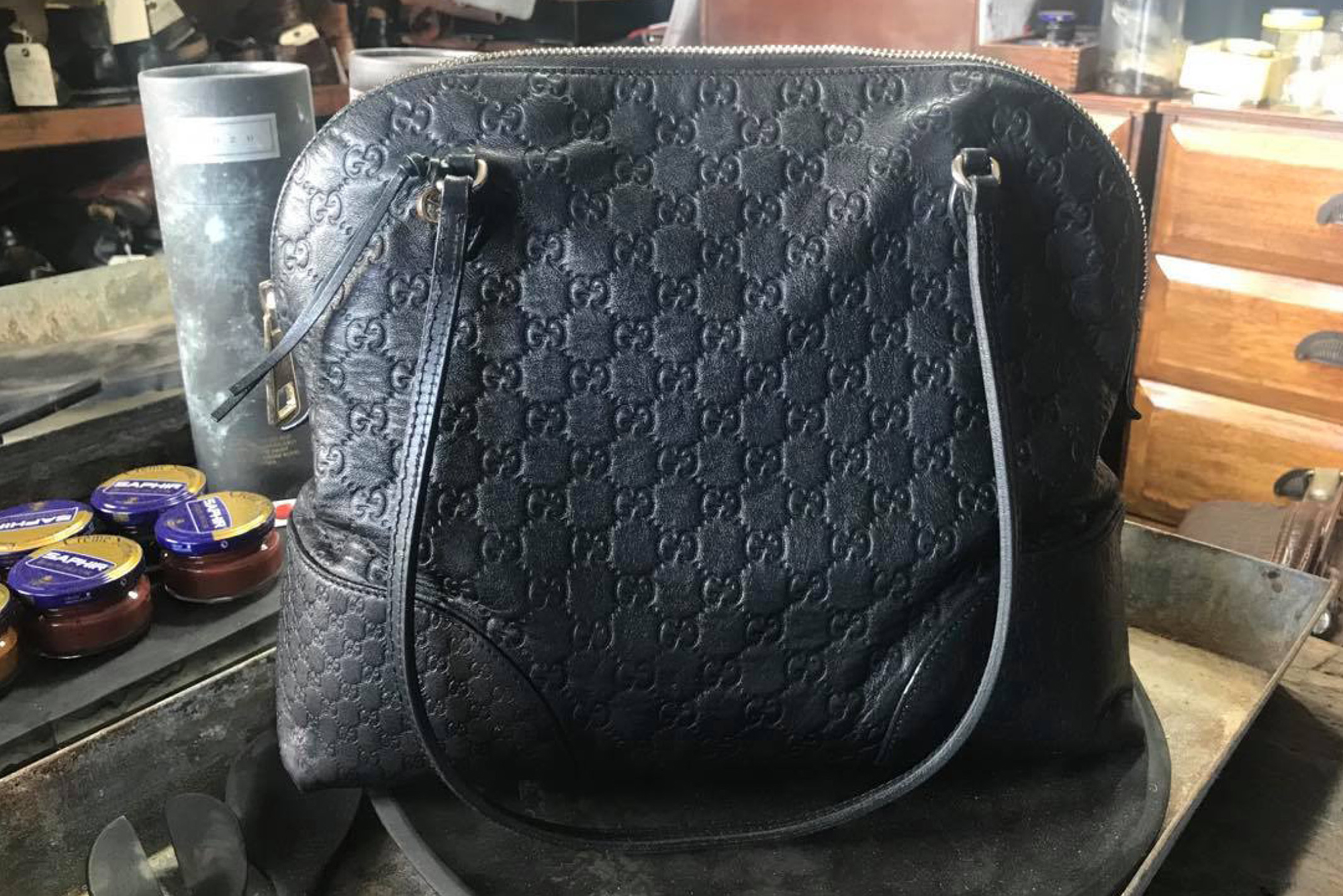 Gucci handbag lining replacement | Designer handbag repair