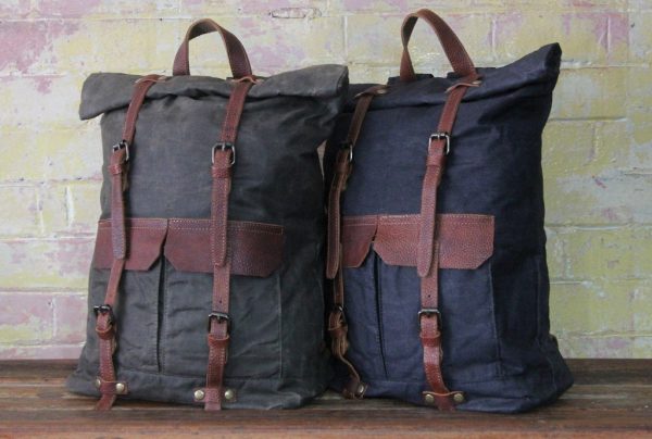 Waxed-canvas-backpack
