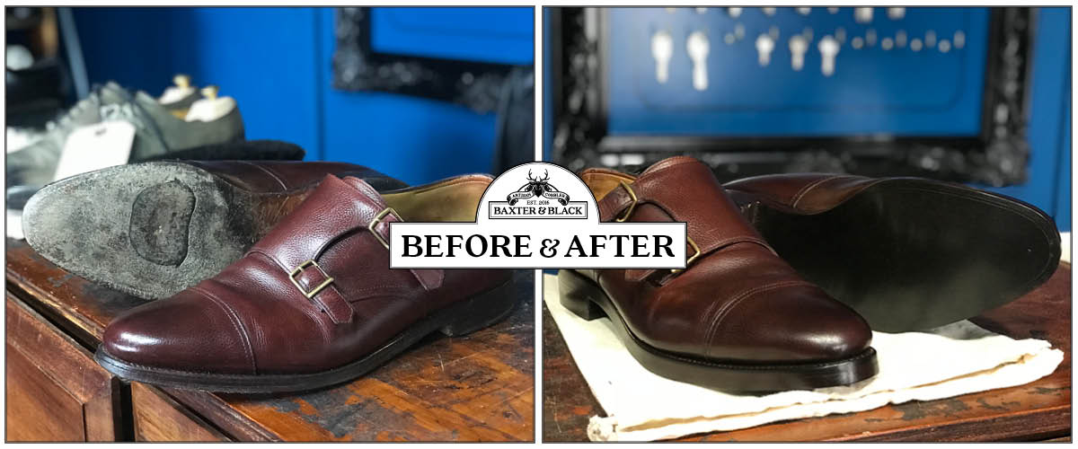 Goodyear welted baker leather resole