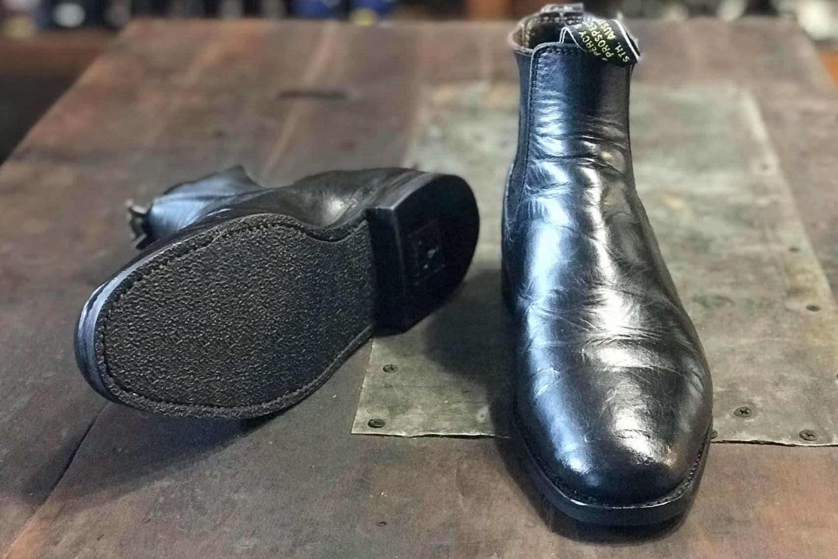 Suede RM Williams Rubber Resole and Restoration