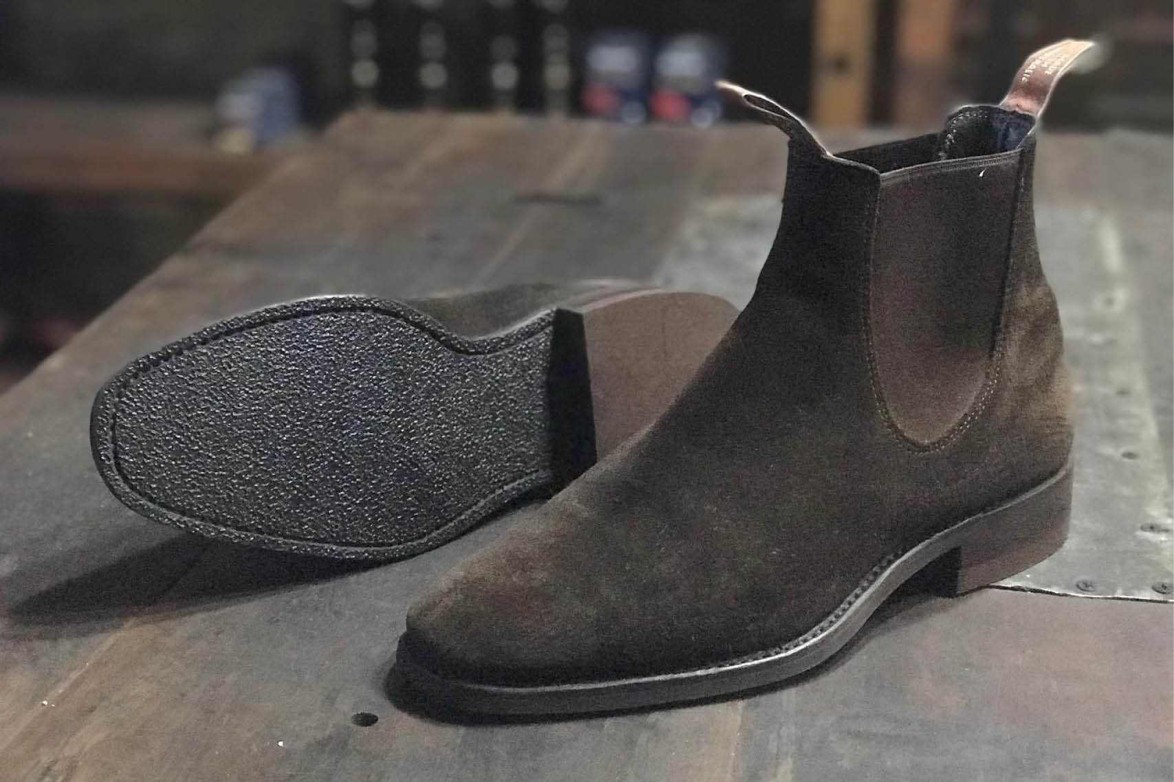 Suede RM Williams Rubber Resole and Restoration | Baxter & Black