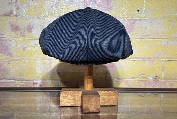 Newsboy-Cap-Blue-Stripe-back