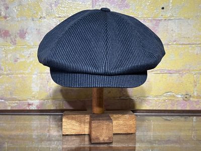 Newsboy-Cap-Blue-Stripe-front