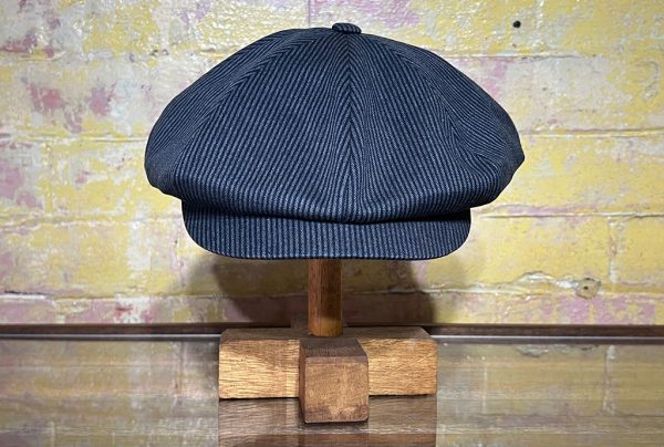 Newsboy-Cap-Blue-Stripe-front