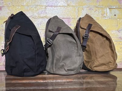 Waxed canvas Triangle Backpack