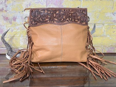 Bohemian Hand-tooled Sling Bag