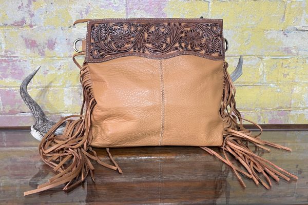 Bohemian Hand-tooled Sling Bag